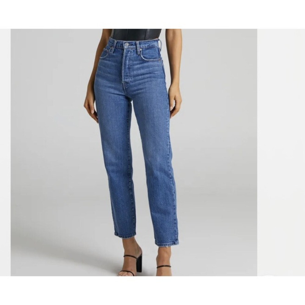 Levis Ribcage Straight Ankle Button Fly Super High Rise Jeans Size 26X27 - Picture 3 of 16